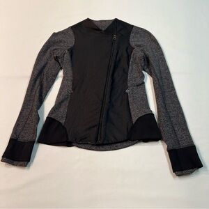 Lululemon Emerge Renewed Jacket
Black / Giant Herringbone Black Heathered Black